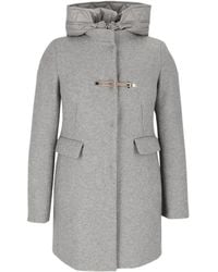 Fay - Toggle Coat Db Front Nylon - Lyst