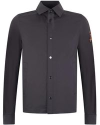 Herno - Jassen ,Blauw ,Katoen Jacket Met Lange Mouwen - Lyst
