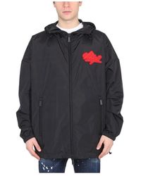 DSquared² - Jassen ,Zwart ,Jas Met Logopatch - Lyst