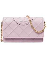 Tory Burch - Viola Schultertasche Luxuriöses Lammleder - Lyst