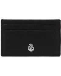 McQueen - Schwarzes Portemonnaie Mit Skull Logo - Lyst