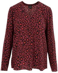 Aspesi - Overhemden ,Bruin ,Katoen Damesblouse - Lyst