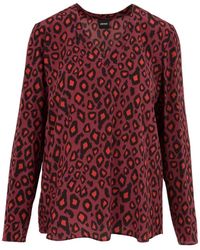 Aspesi - Overhemden ,Bruin ,Katoen Damesblouse - Lyst