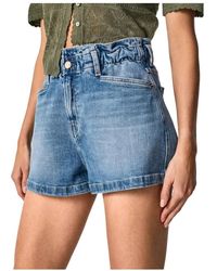 Pepe Jeans - Shorts vaquero reese para mujer - Lyst