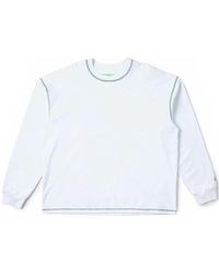 New Amsterdam Surf Association - Contrast ls magliette bianca in cotone - Lyst
