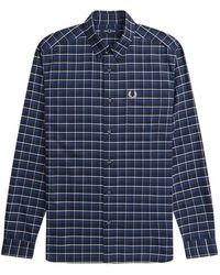 Fred Perry - Overhemden ,Blauw ,Katoen M4657 143 Oxford Shirt - Lyst