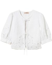 Twinset - Overhemden ,Wit ,Jacket - Lyst