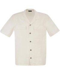 Peserico - Overhemden ,Wit ,Short Sleeve Shirts - Lyst