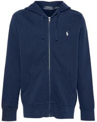 Polo Ralph Lauren - Blaue Baumwoll-Langarm-Sweatshirt - Lyst