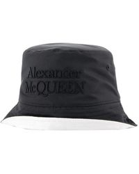 McQueen - Accessoires ,Zwart ,Katoen Hats - Lyst
