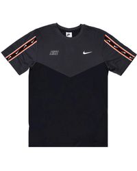 Nike - Wiederholen sportbekleidung t-shirt schwarz/grau/weiß - Lyst