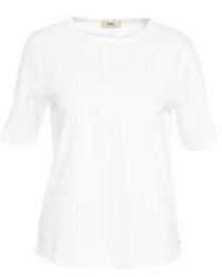 Herno - Tops ,Wit ,Katoen Witte Katoenen Stretch Jersey T-Shirt - Lyst