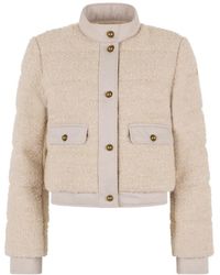 Moncler - Jassen ,Wol Blandy Short Down Jacket - Lyst