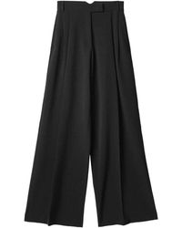 Mar De Margaritas - Zwarte Wijde Pijp Broek - Lyst