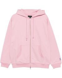 Rassvet (PACCBET) - Hoodies & Sweatvesten ,Roze ,Katoen Zip Hoodie Met Logo Detail - Lyst