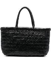 Dragon Diffusion - Tassen ,Zwart ,Leer Mini Flat Gora Tote - Lyst