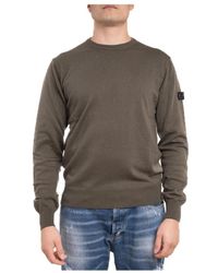 Peuterey - Logo patch crew neck sweater - Lyst