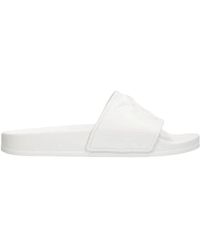 Pinko - Schoenen ,Wit ,Witte Rubberen Slipper Dilly 01 - Lyst