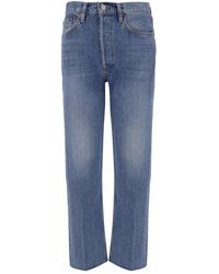RE/DONE - Jeans ,Blauw ,Straight Jeans - Lyst