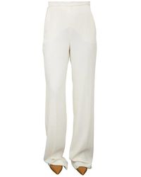 Marella - Witte Lange Broek - Lyst