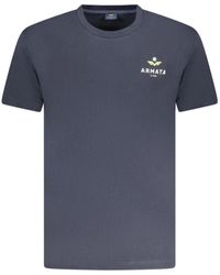 Armata Di Mare - Tops ,Blauw ,Katoen Blauw Katoenen T-Shirt - Lyst