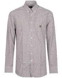 Etro - Roma Logo Button-Down Long Sleeve Shirt - Lyst
