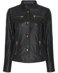 Btfcph - Jassen ,Zwart ,Leer Button Jacket Leather 100042 - Lyst
