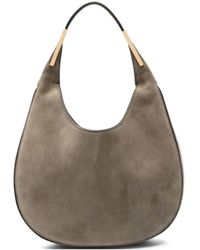 SAVETTE - Goldfarbener Top-Griff Gebogene Tasche - Lyst