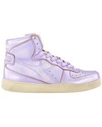 Diadora - Metallic Basket Sneakers - Lyst