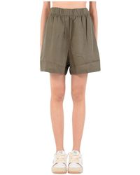 hinnominate - Leinen-shorts mit elastischem bund - Lyst