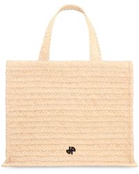 Patou - Gewebte raffia tote tasche - Lyst