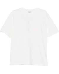Etro - Tops ,Wit ,Katoen Katoenen T-Shirt Met Logo - Lyst