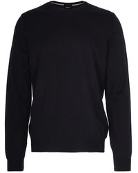 BOSS - Round-Neck Knitwear - Lyst