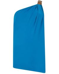 Alberta Ferretti - Asymmetrisch Top Met Één Schouderband - Lyst