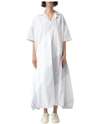 Sunnei - Luftiges Kleid Mit Kurzen Ärmeln - Lyst