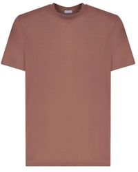 Zanone - Braun t-shirts & polos ss24 - Lyst
