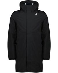 K-Way - Jassen ,Zwart ,Leer Thomas Bonded Parka - Lyst