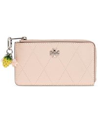 Tory Burch - Charlie Quilted Zip Card Case - Lyst