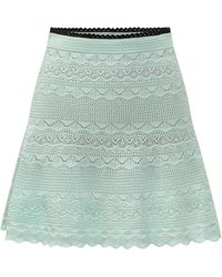 Self-Portrait - Rokken ,Groen ,Polyester Pointelle Minirok - Lyst
