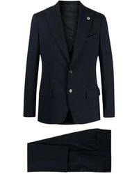 Lardini - Single-Breasted Pak Met Gilet - Lyst