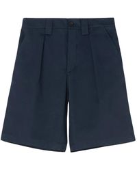 Marsèll - Korte Broeken ,Blauw ,Katoen Donkerblauwe Werkshorts - Lyst