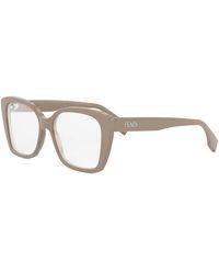 Fendi - Accessoires ,Fe 50127I Vierkant Acetaat Optisch Montuur - Lyst