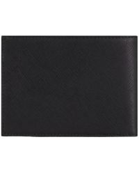 Emporio Armani - Schwarze geldbörsen für männer - Lyst