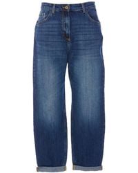 Elisabetta Franchi - Straight Fit Jeans - Lyst