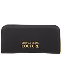Versace - Portafoglio con cerniera in materiale sintetico con custodia originale - Lyst