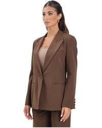 ViCOLO - Bruine Jas Met Reverskraag - Lyst