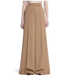 Max Mara - Wollhose Mit Hohem Bund Und Weitem Bein - Lyst