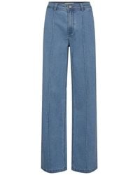 Sofie Schnoor - Jeans a gamba larga in denim blu chiaro - Lyst