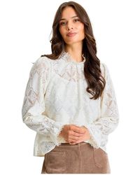 iN FRONT - Overhemden ,Wit ,Katoen Ariella Blouse - Lyst