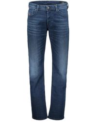 DIESEL - Jeans ,Blauw ,Katoen Larkee-X Straight Jeans - Lyst